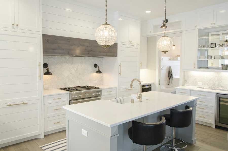 Bright white kitchen